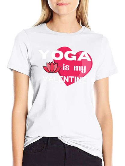 Yoga is My Valentine Graphic T-Shirt