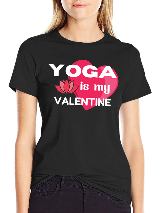 Yoga is My Valentine Graphic T-Shirt