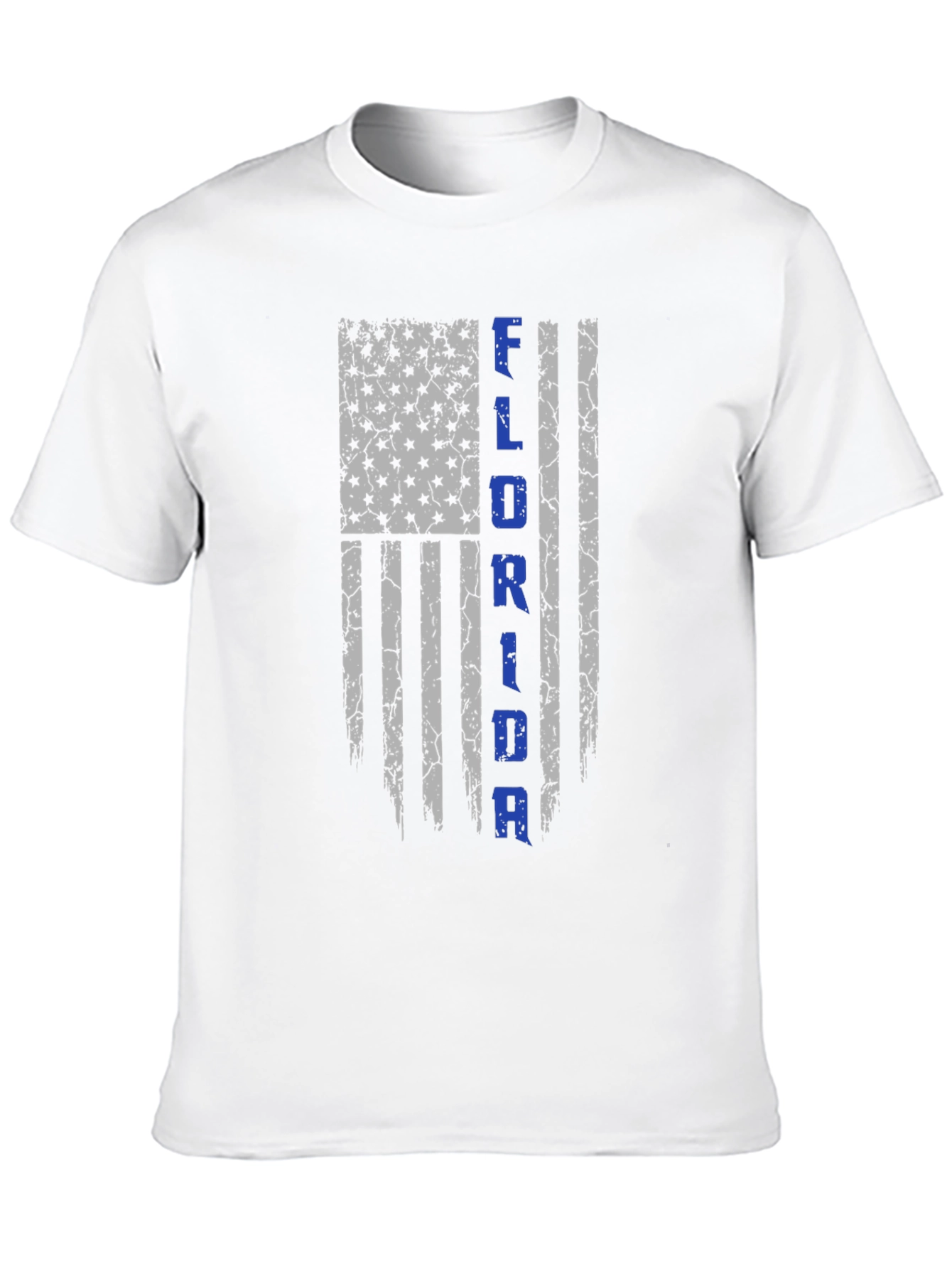 Florida Flag Distressed Graphic Tee - Black