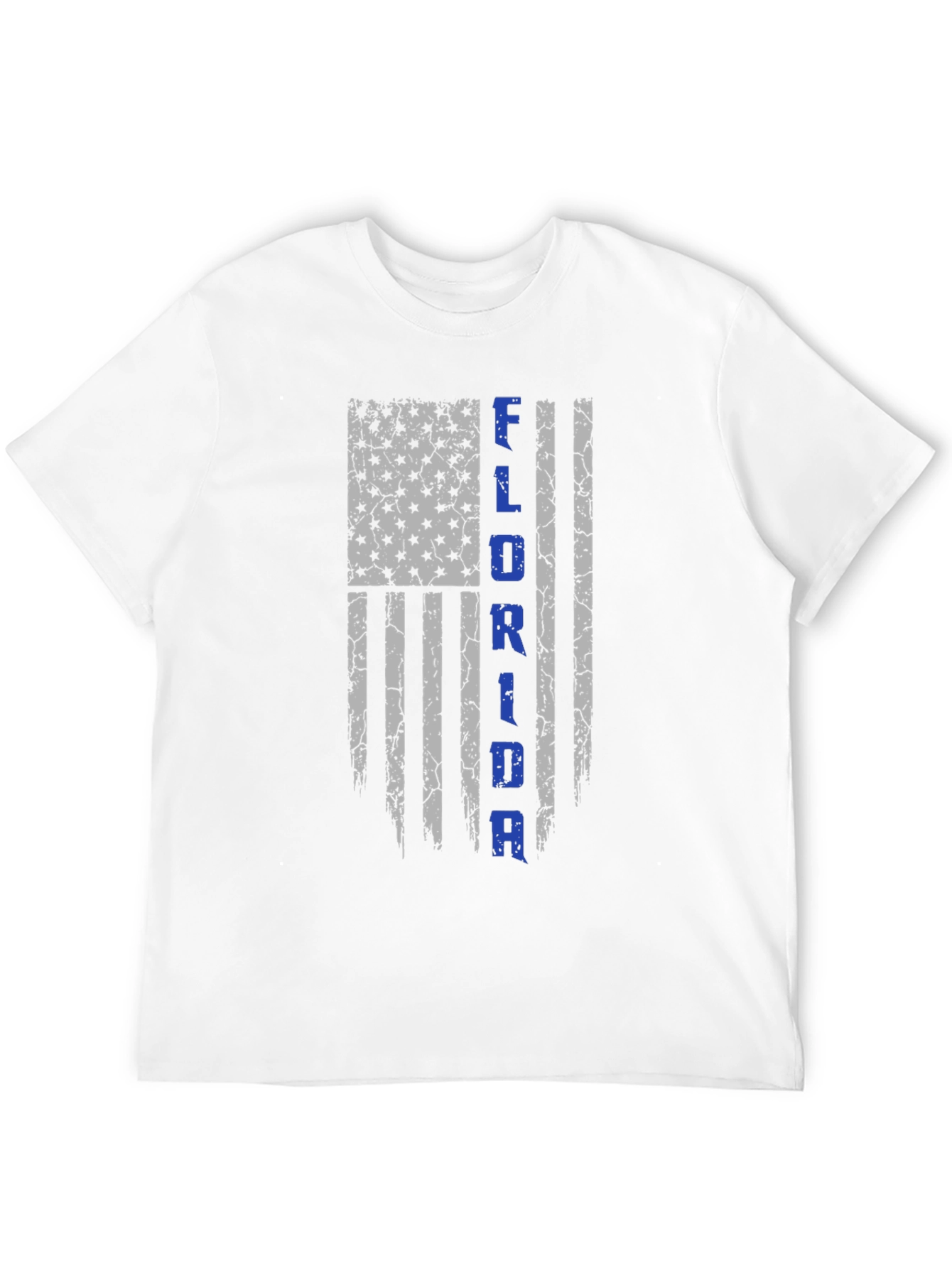 Florida Flag Distressed Graphic Tee - Black