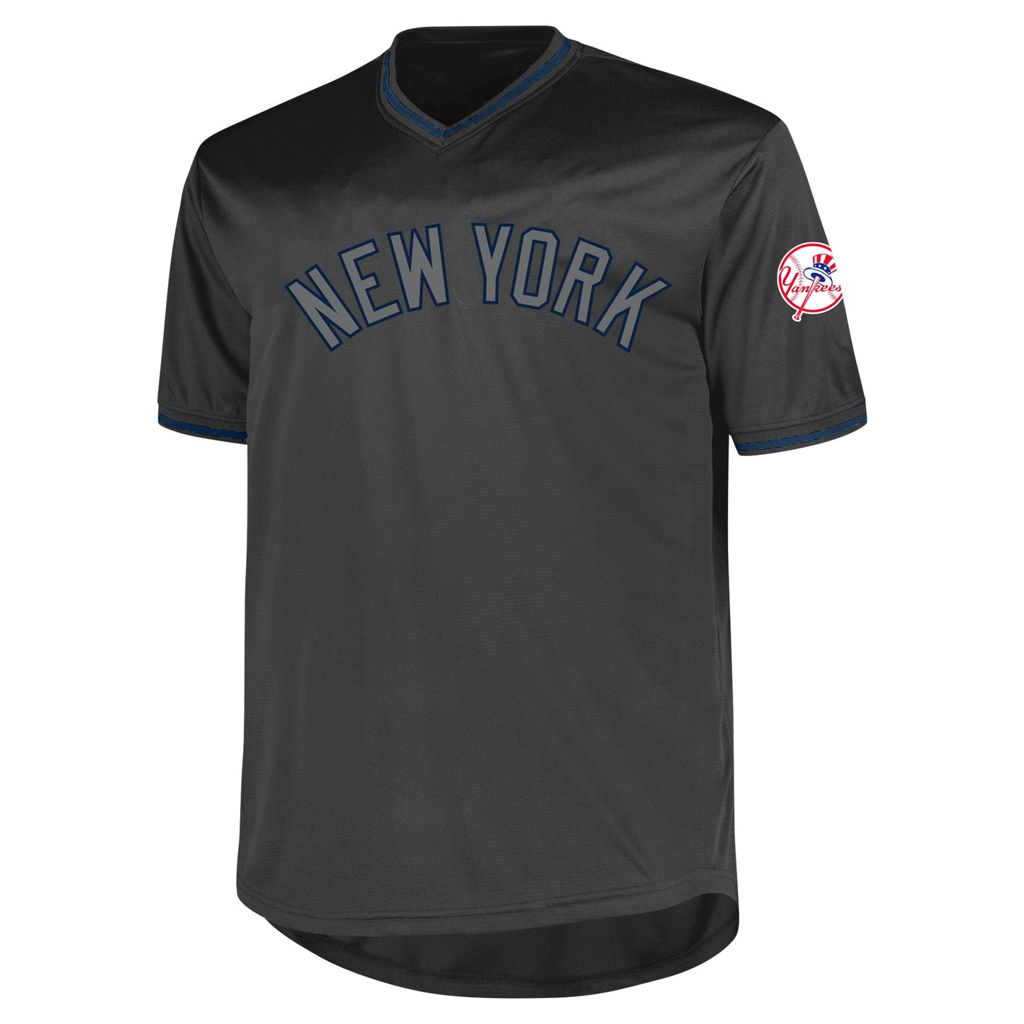 New York Yankees Profile Big &amp;amp; Tall Pop Fashion Jersey - Charcoal