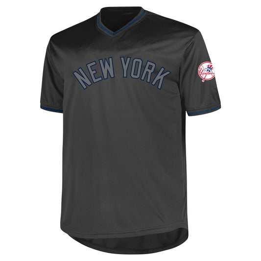 New York Yankees Profile Big &amp;amp; Tall Pop Fashion Jersey - Charcoal