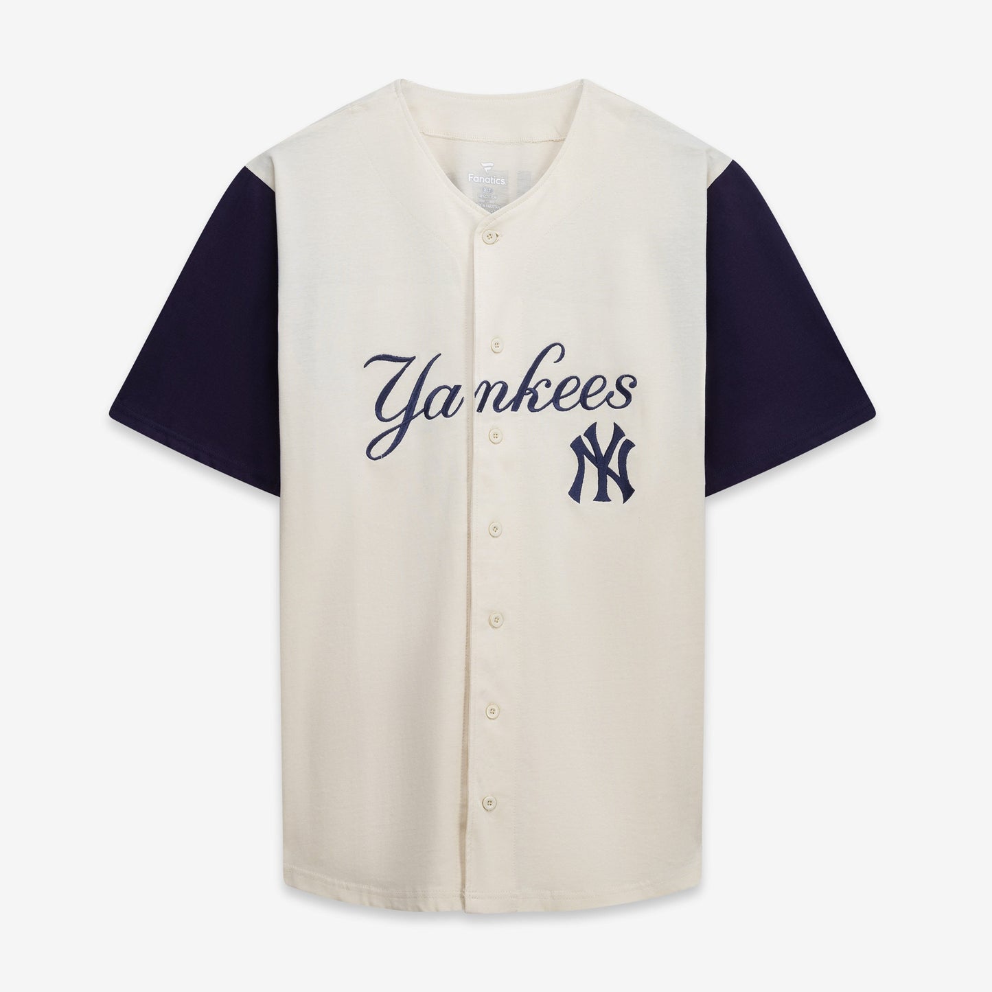 New York Yankees Profile Big &amp;amp; Tall Two-Color Fashion Jersey - Cream/Navy