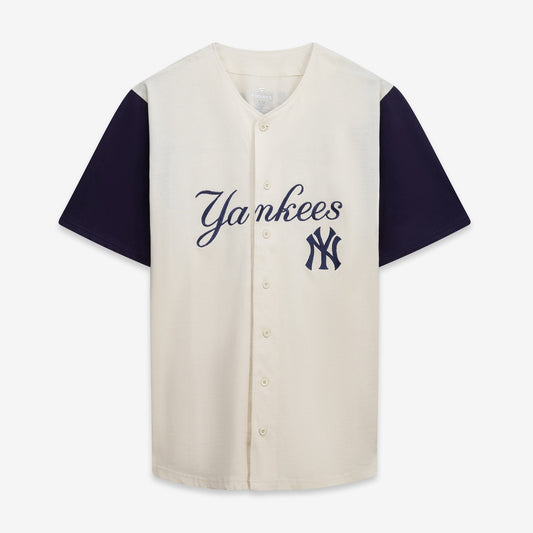 New York Yankees Profile Big &amp;amp; Tall Two-Color Fashion Jersey - Cream/Navy