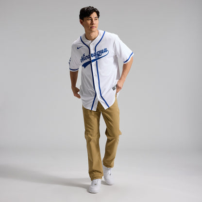 Nicaragua Baseball Nike 2026 World Baseball Classic Home Stadium Jersey - White