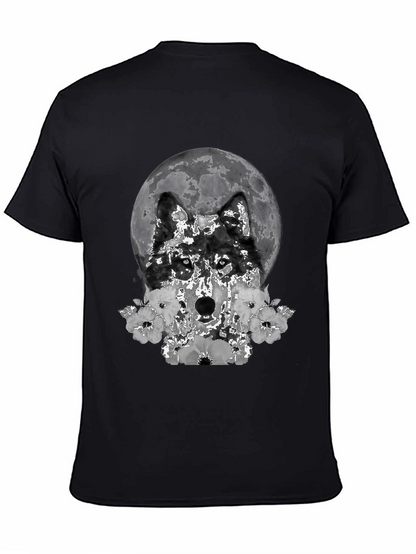 Wolf Moon Floral Graphic T-Shirt