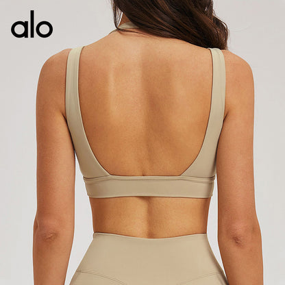 Aloyoga Bare Sensation Tightening Beauty Back Yoga Bra for Fitness and Exercise Underwear