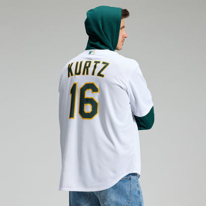 Nick Kurtz Athletics Nike Home Replica Player Jersey - White