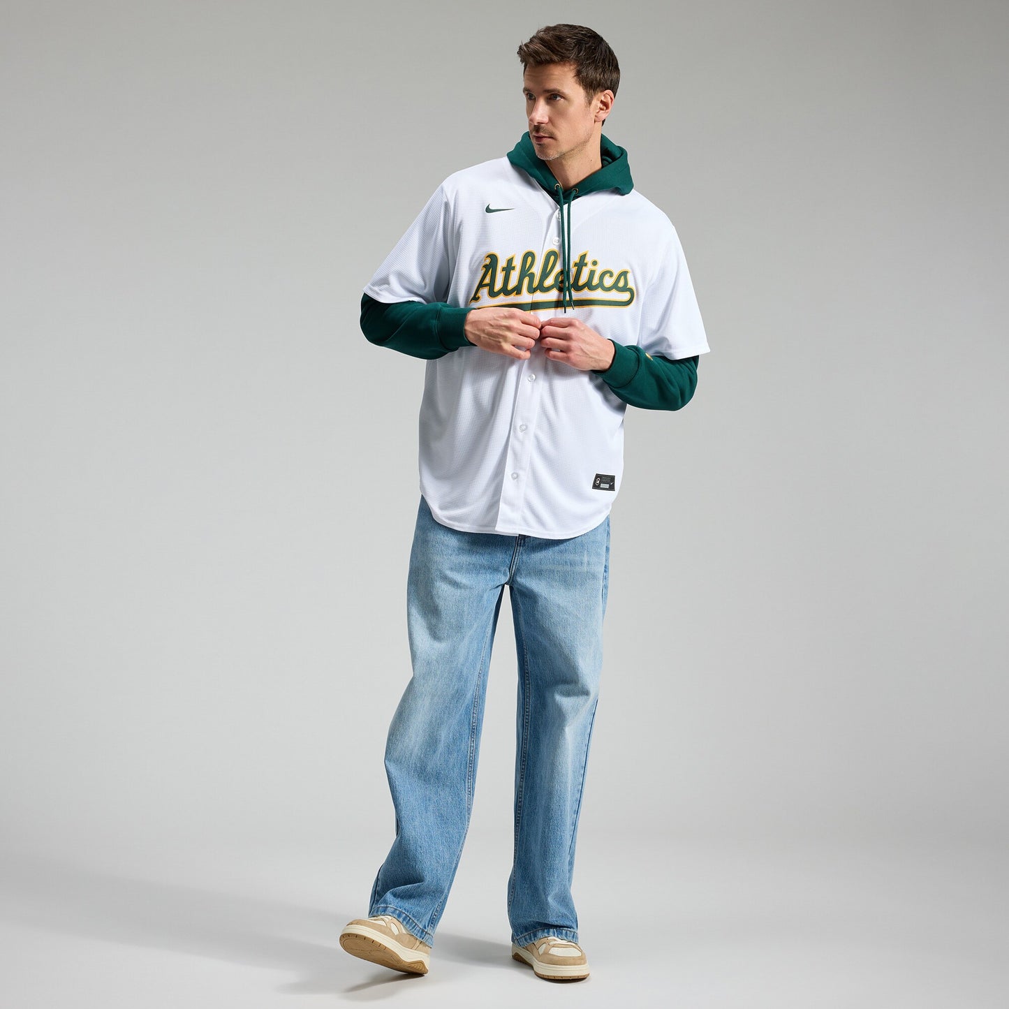 Nick Kurtz Athletics Nike Home Replica Player Jersey - White