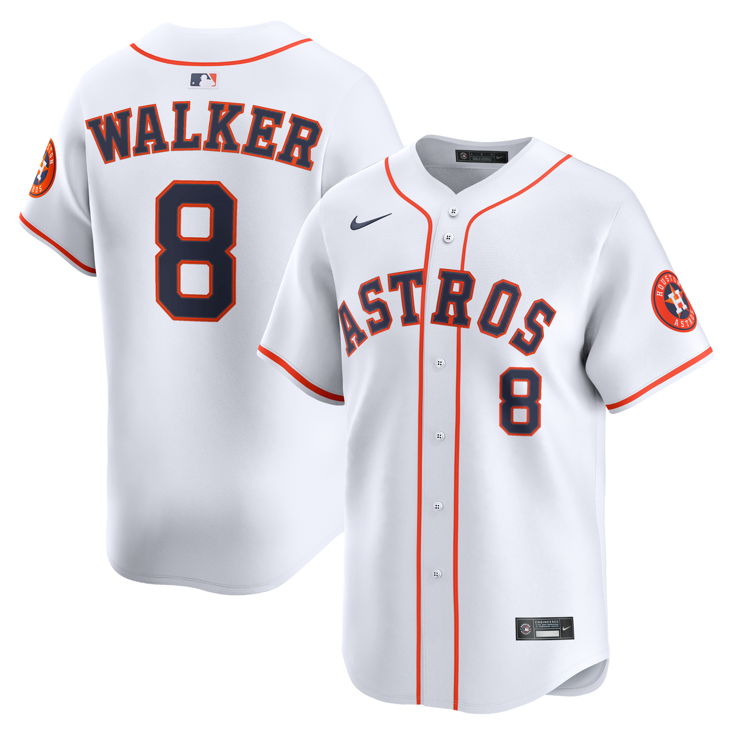 Christian Walker Houston Astros Nike Home Limited Player Jersey - White