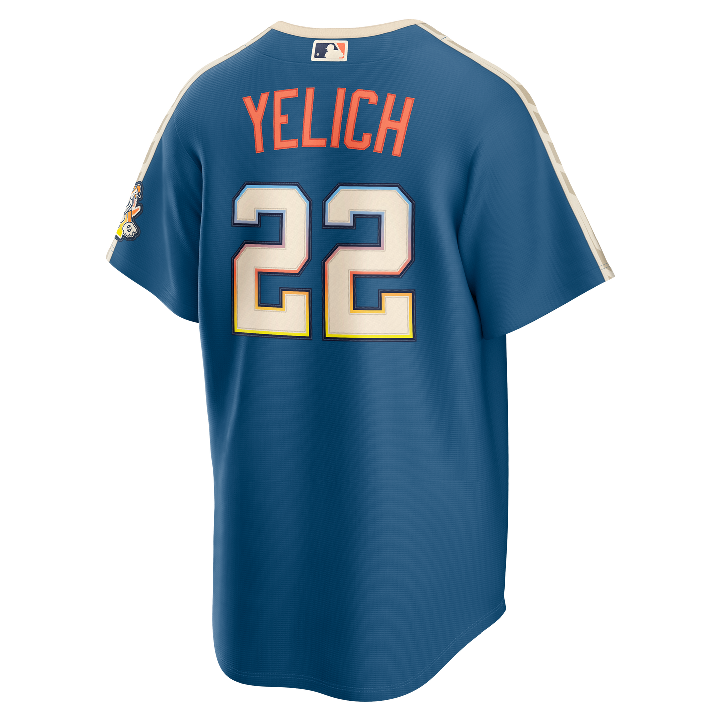 Christian Yelich Milwaukee Brewers Nike 2026 City Connect Stadium Jersey - Mineral Blue