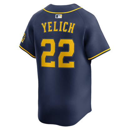 Christian Yelich Milwaukee Brewers Nike Alternate Limited Jersey - Navy