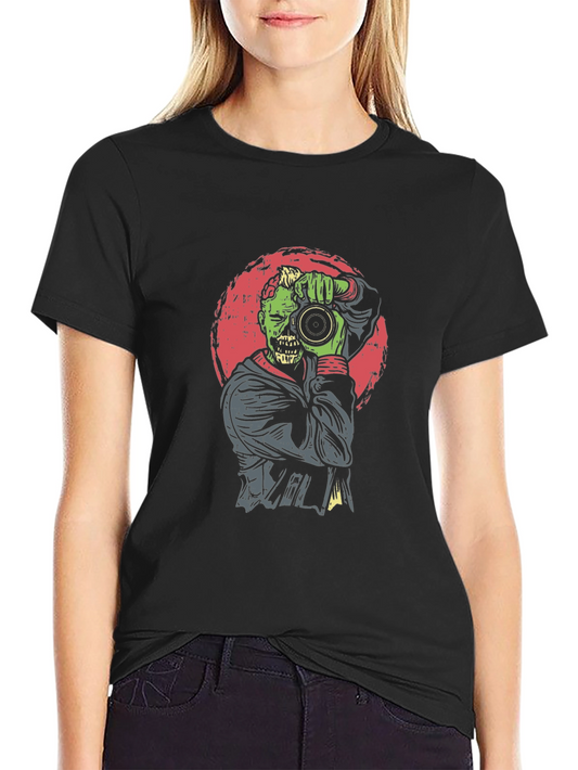 Zombie Photographer Graphic T-Shirt