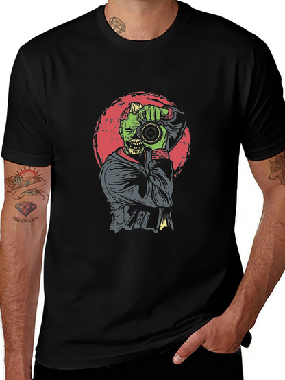 Zombie Photographer Graphic T-Shirt