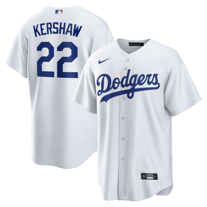 Clayton Kershaw Los Angeles Dodgers Nike Home Replica Jersey - White