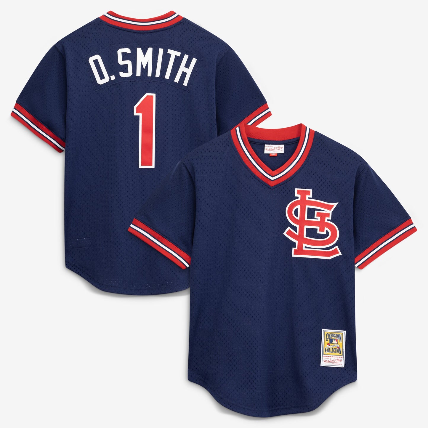 Ozzie Smith St. Louis Cardinals Mitchell &amp;amp; Ness Authentic Batting Practice Jersey - Navy