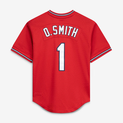 Ozzie Smith St. Louis Cardinals Mitchell &amp;amp; Ness Authentic Batting Practice Jersey - Scarlet