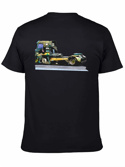 Truck Race T-Shirt - Black Graphic Tee