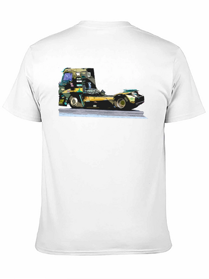 Truck Race T-Shirt - Black Graphic Tee
