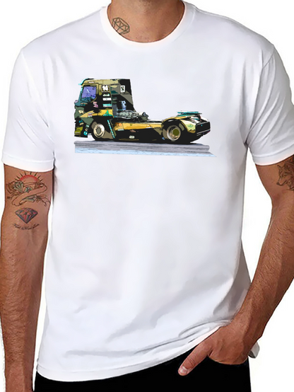Truck Race T-Shirt - Black Graphic Tee