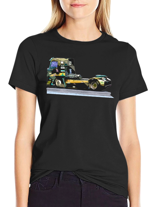 Truck Race T-Shirt - Black Graphic Tee