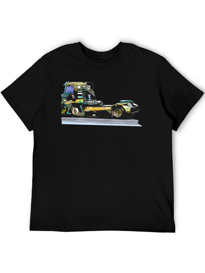 Truck Race T-Shirt - Black Graphic Tee