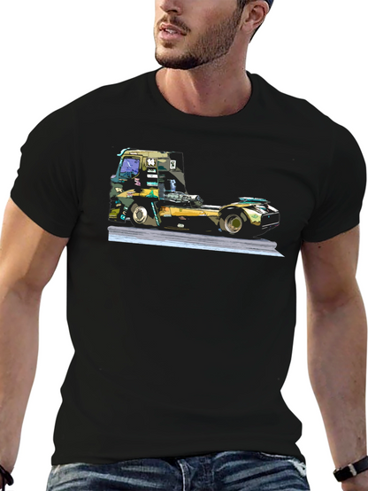 Truck Race T-Shirt - Black Graphic Tee