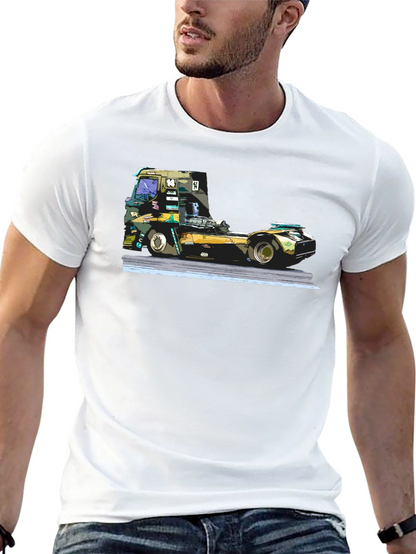 Truck Race T-Shirt - Black Graphic Tee