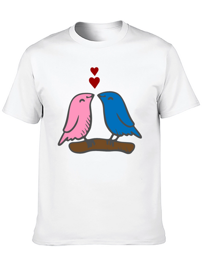 Love Birds Graphic Tee - Soft Cotton Blend