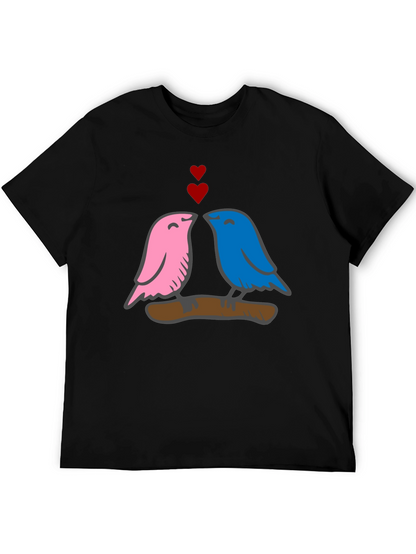 Love Birds Graphic Tee - Soft Cotton Blend