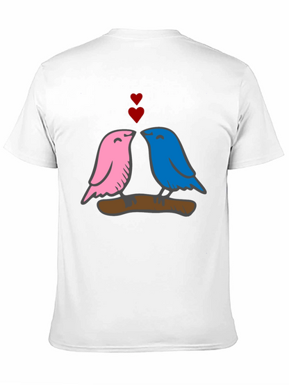 Love Birds Graphic Tee - Soft Cotton Blend