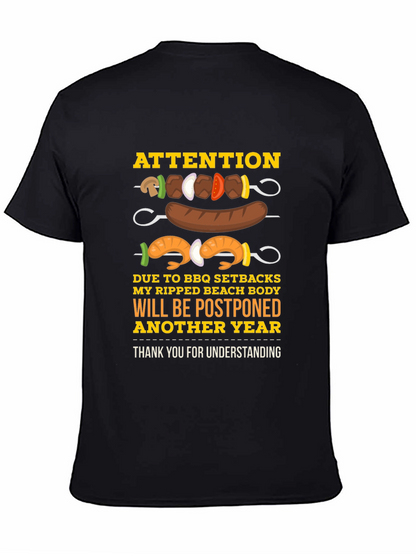 BBQ Setbacks Postponed Beach Body T-Shirt