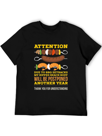 BBQ Setbacks Postponed Beach Body T-Shirt