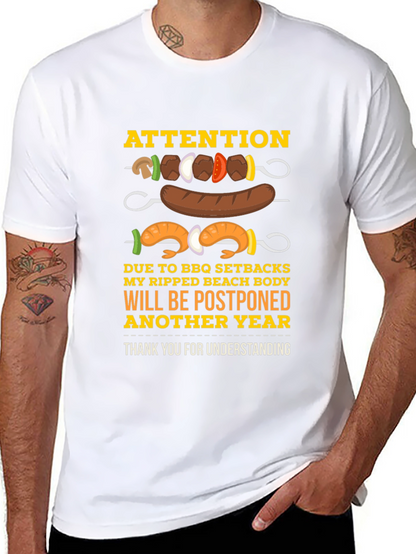 BBQ Setbacks Postponed Beach Body T-Shirt