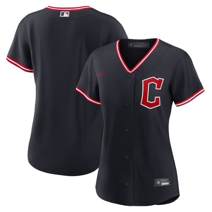 Cleveland Guardians Nike Women's Alternate Replica Jersey - Navy