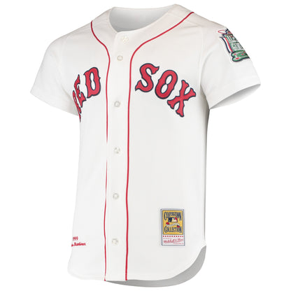 Pedro Martinez Boston Red Sox Mitchell &amp;amp; Ness 1999 Cooperstown Collection Home Authentic Jersey - White