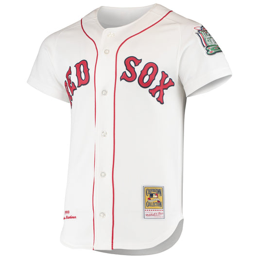 Pedro Martinez Boston Red Sox Mitchell &amp;amp; Ness 1999 Cooperstown Collection Home Authentic Jersey - White