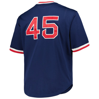 Pedro Martinez Boston Red Sox Mitchell &amp;amp; Ness 1999 Cooperstown Collection Mesh Pullover Jersey - Navy