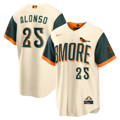 Pete Alonso Baltimore Orioles Nike 2026 City Connect Stadium Jersey - Cream