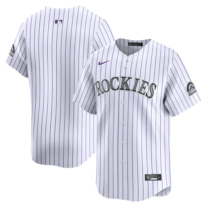 Colorado Rockies Nike Home Limited Jersey - White