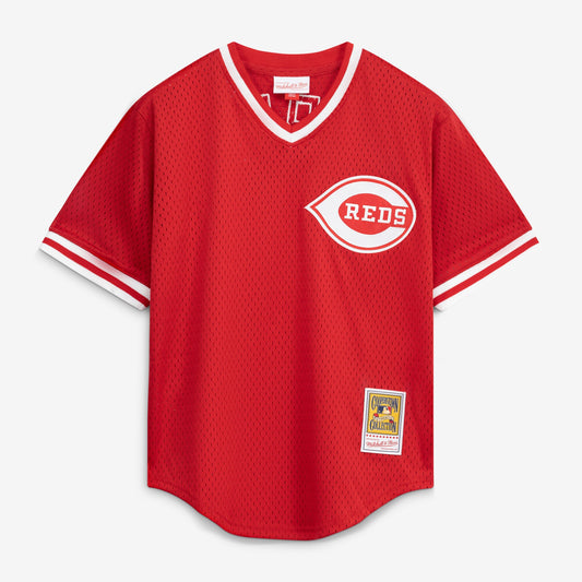 Pete Rose Cincinnati Reds Mitchell &amp;amp; Ness Authentic Batting Practice Jersey - Red