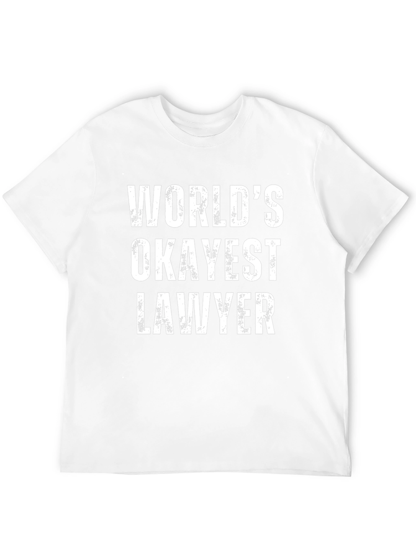 Worlds Okayest Lawyer Black T-Shirt