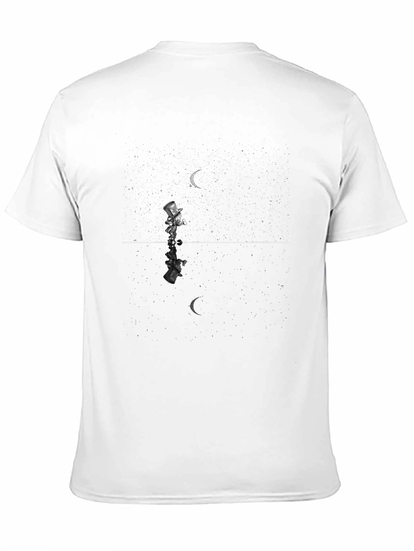 Mens Black T-Shirt: Dream Walker Design