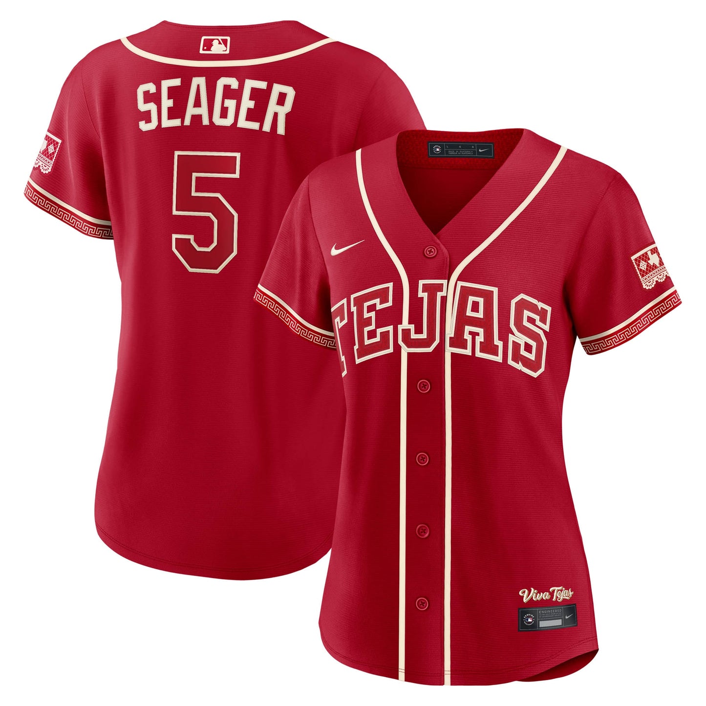 Corey Seager Texas Rangers Nike Women's 2026 City Connect Stadium Jersey - Red