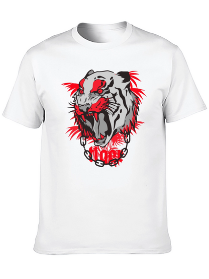 Tiger Graphic Print T-Shirt - Bold & Stylish