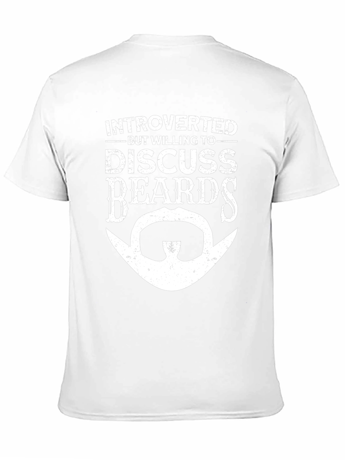 Introverted Beards T-Shirt Funny Mens Graphic Tee