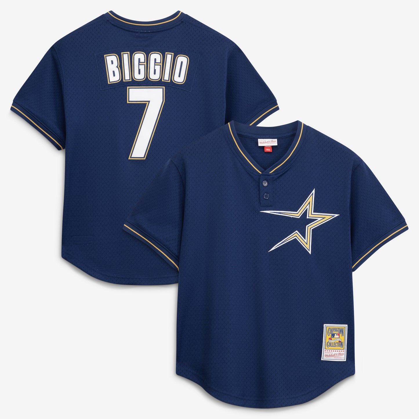 Craig Biggio Houston Astros Mitchell &amp;amp; Ness Authentic Batting Practice Jersey - Navy