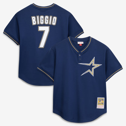 Craig Biggio Houston Astros Mitchell &amp;amp; Ness Authentic Batting Practice Jersey - Navy