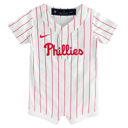 Philadelphia Phillies Nike Newborn Home Replica Romper Jersey - White