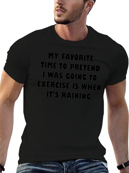 Funny Exercise Rain T-Shirt